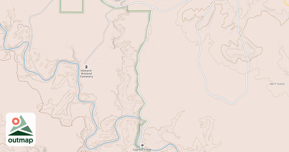 Map of CYPRESS CR.