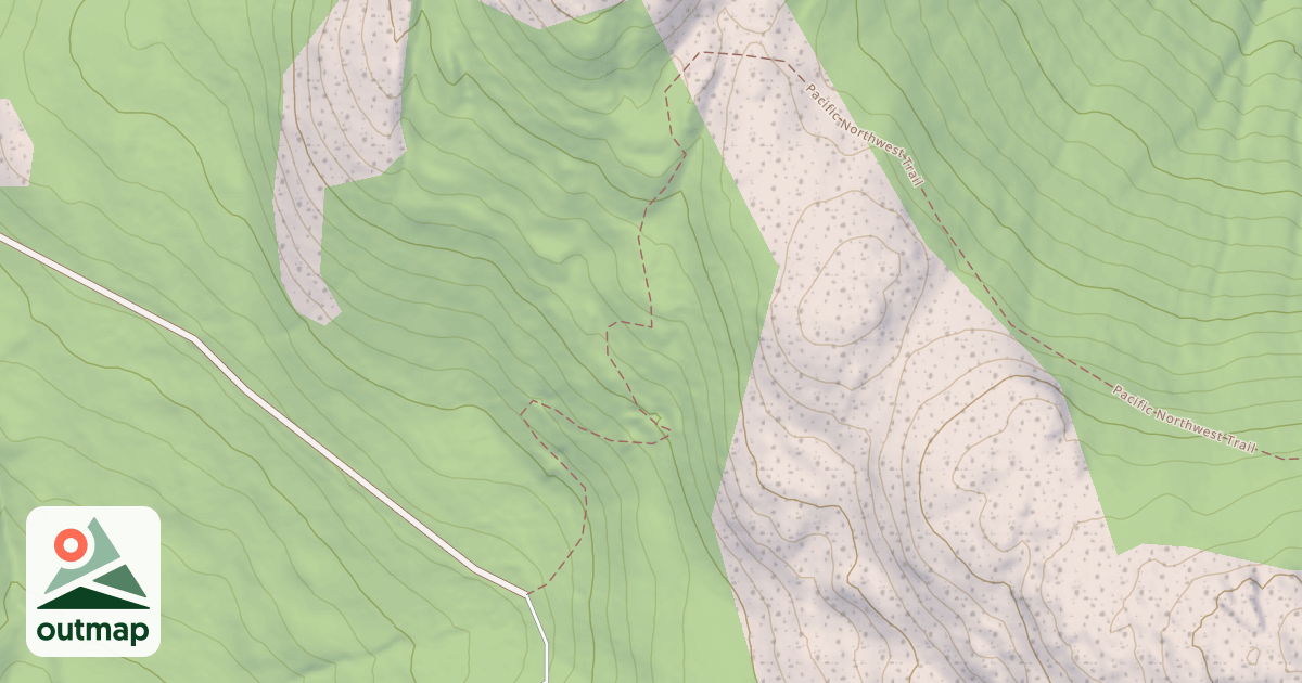Map of Pacific Northwest National Scenic Trail