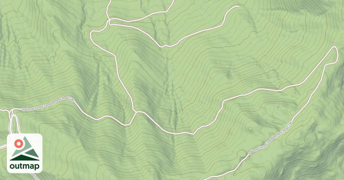 Map of USFS Motor Vehicle Use Map Roads {79FAB5CD-30E4-49CF-887B-D80B67EFCF28}