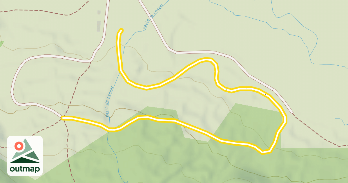Map of Les Planchettes - Planchettes / Forestière