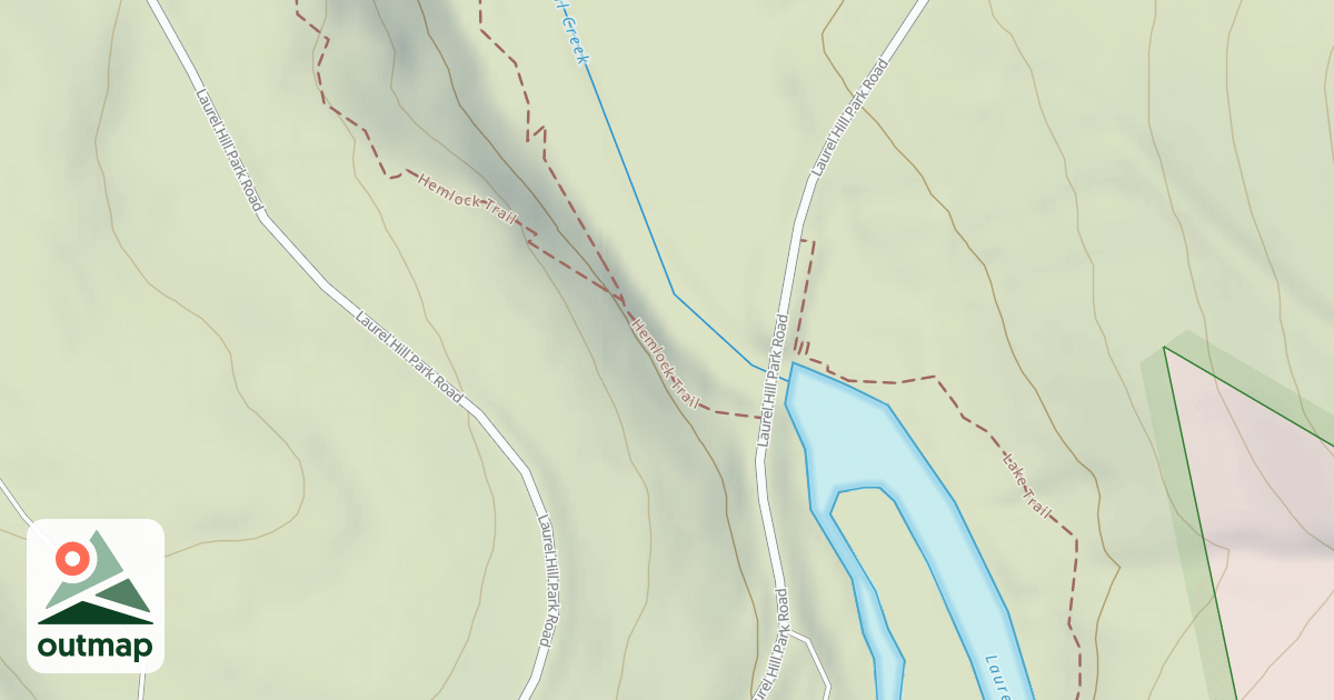 Map of Laurel Hill State Park Trails