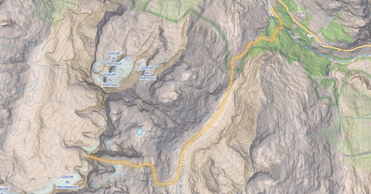 Map preview of Col du Salude — Le Clot d'en Bas