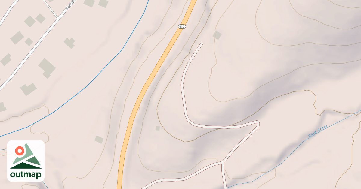Map of GOLD CREEK SUMMER HOMES SPUR
