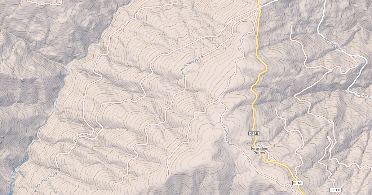 Map preview of KERN POINT SPUR B