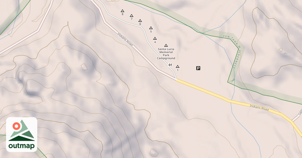 Map of INDIANS STA.