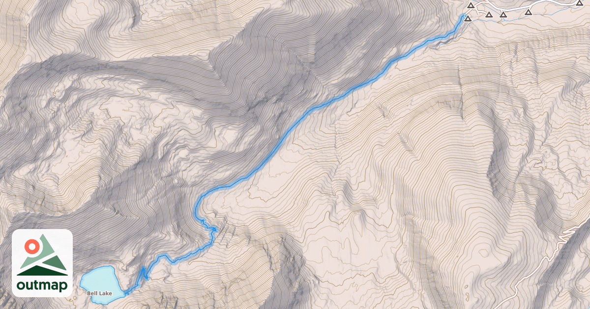 Map of Bell Lake Road