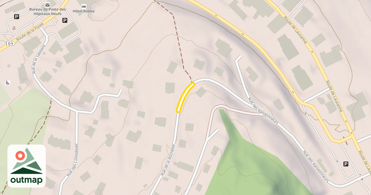 Map of Rue de la Rochette