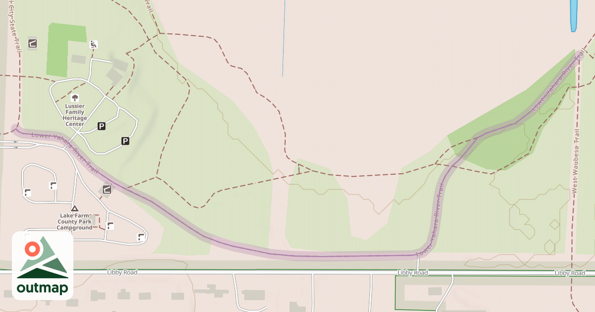 Map of Lower Yahara River Trail