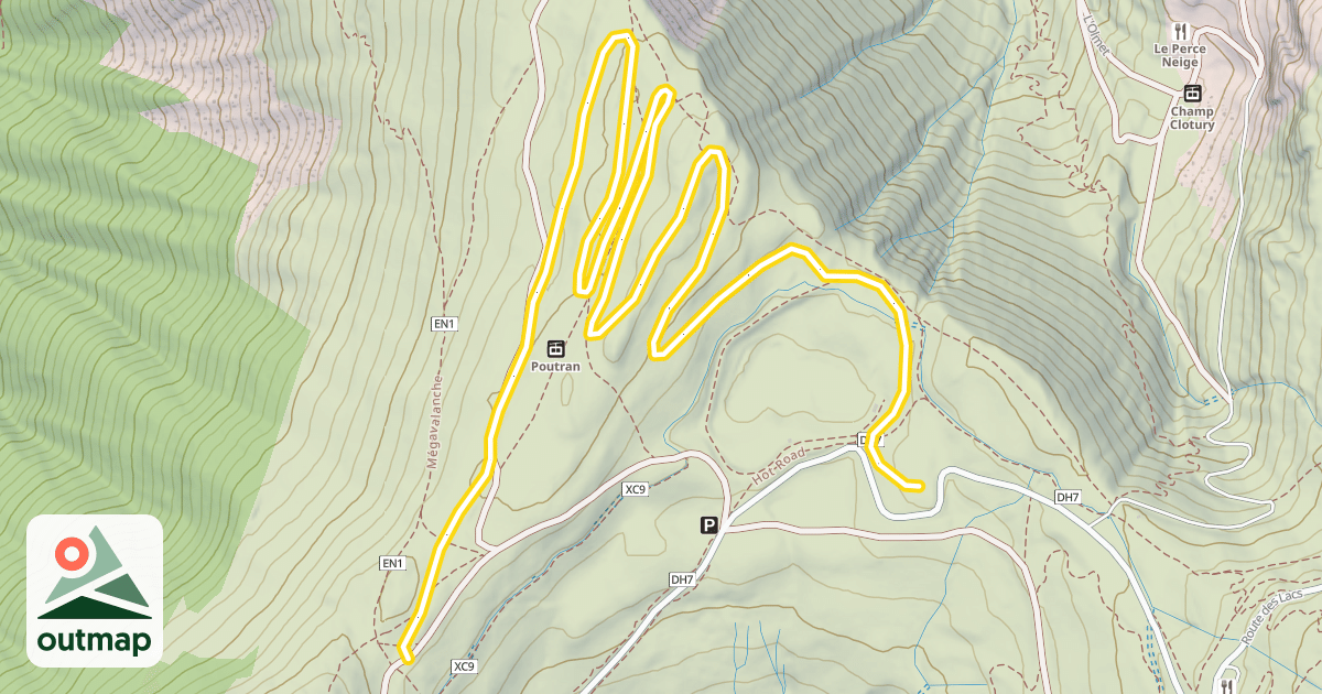Map of Boucle de Poutran