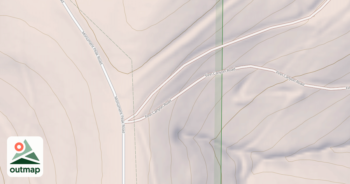 Map of FINN CANYON