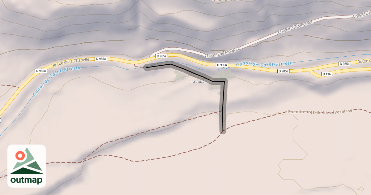 Map of Chemin de la Faurie