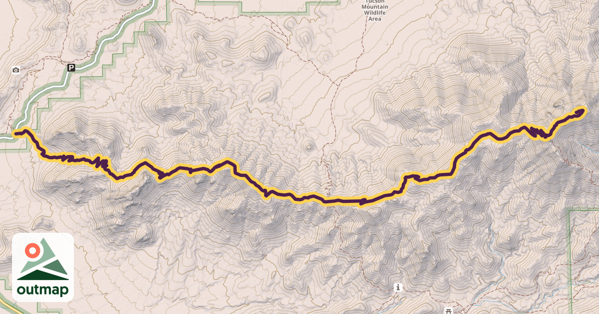 Map of Hugh Norris Trail