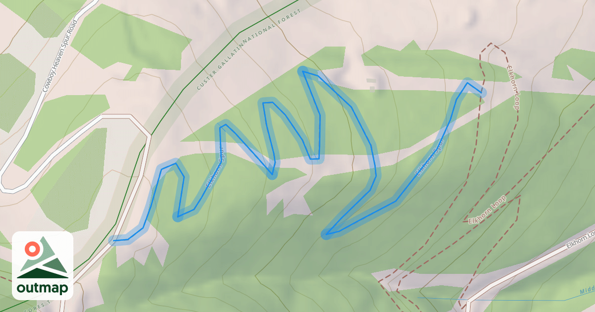 Map of Elkhorn Spur