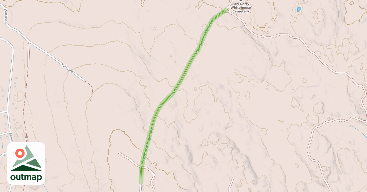 Map of Chadbourne Ridge Road