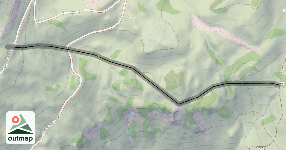 Map of 49er Gully