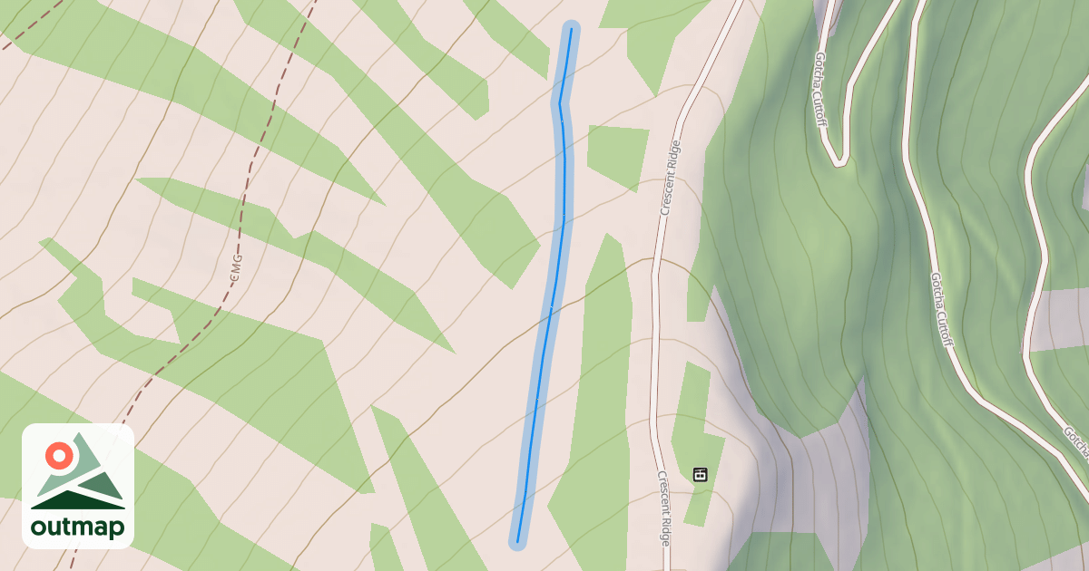 Map of King Con Ridge