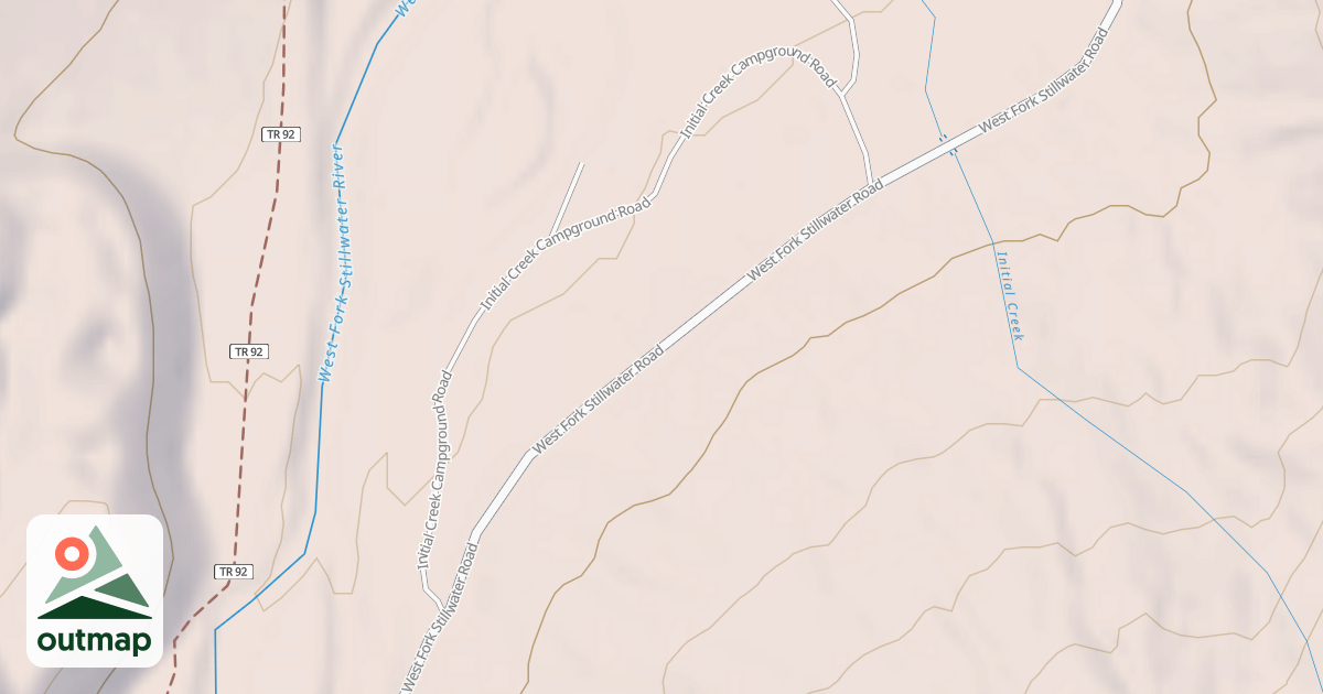 Map of INITIAL CREEK CAMPGROUND