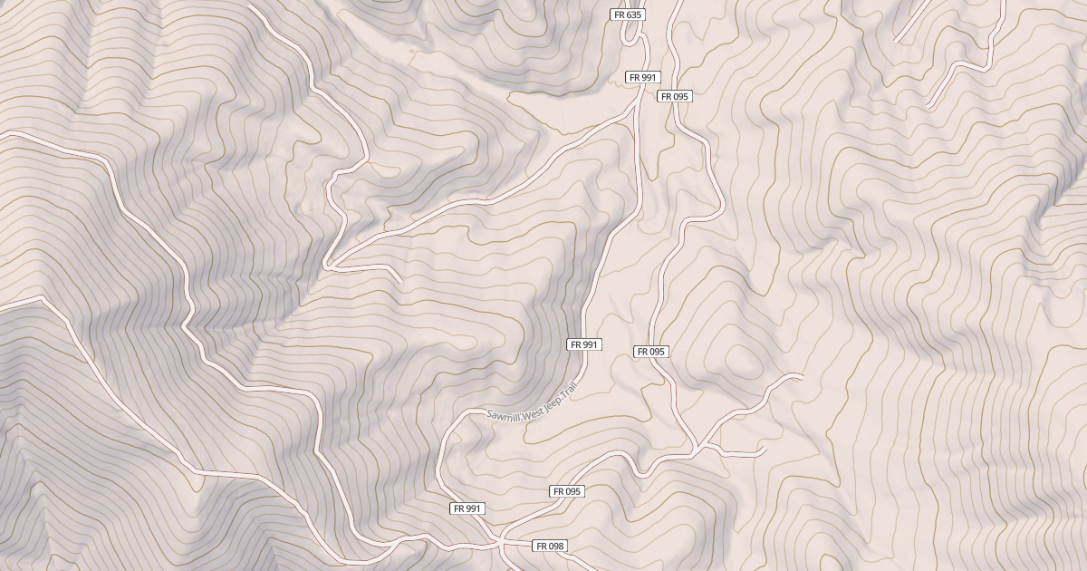 Map preview of SAWMILL WEST JEEP