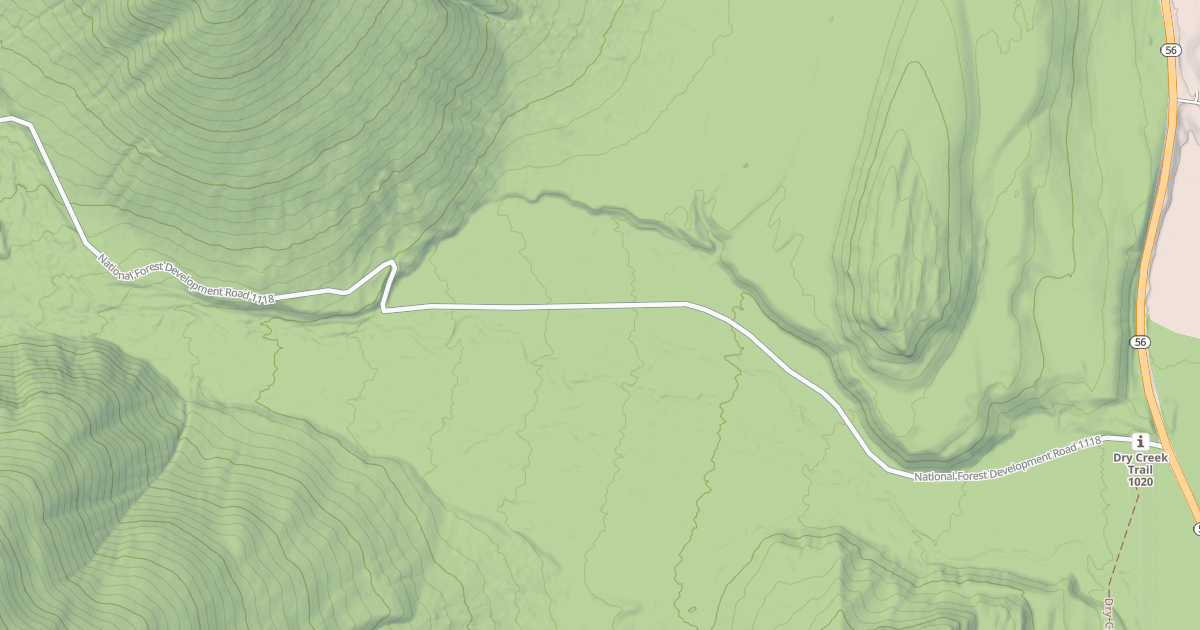 Map preview of DRY CREEK