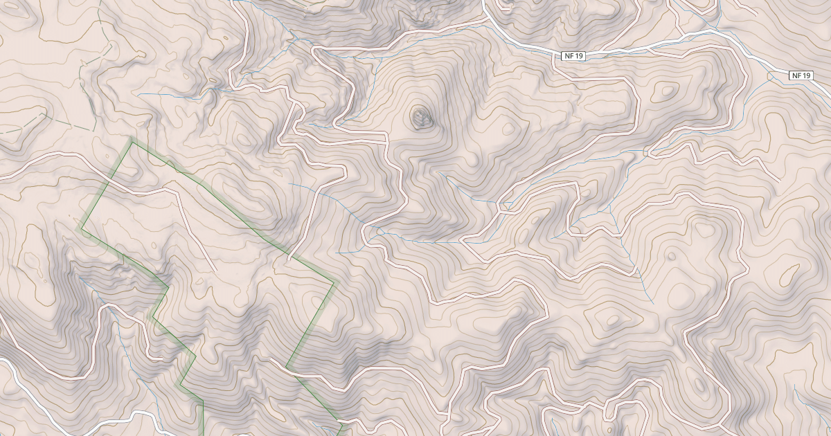 Map preview of USFS National Forest System Roads {9F7D1B5A-10AD-4BB3-A2AF-B79DB3DF6A2C}