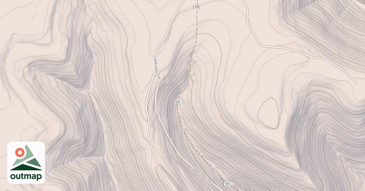 Map of Susquehannock State Forest Snowmobile Trails