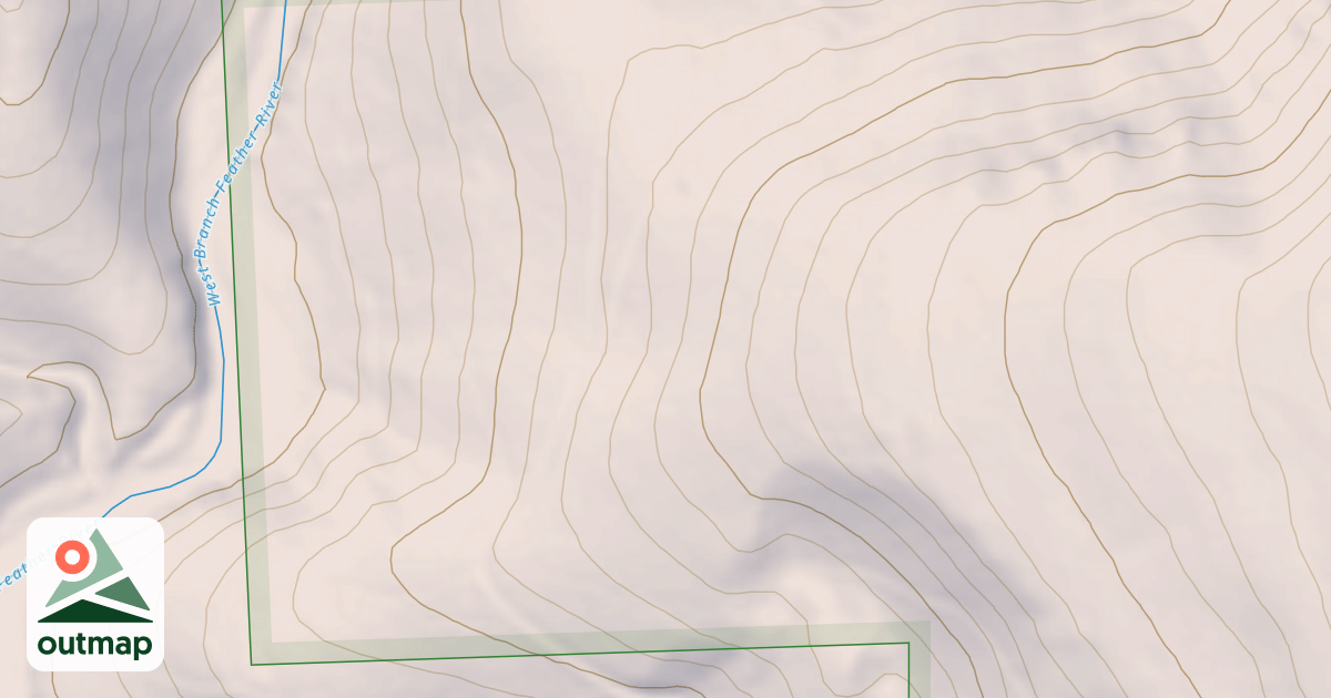 Map of FEATHER SPUR N