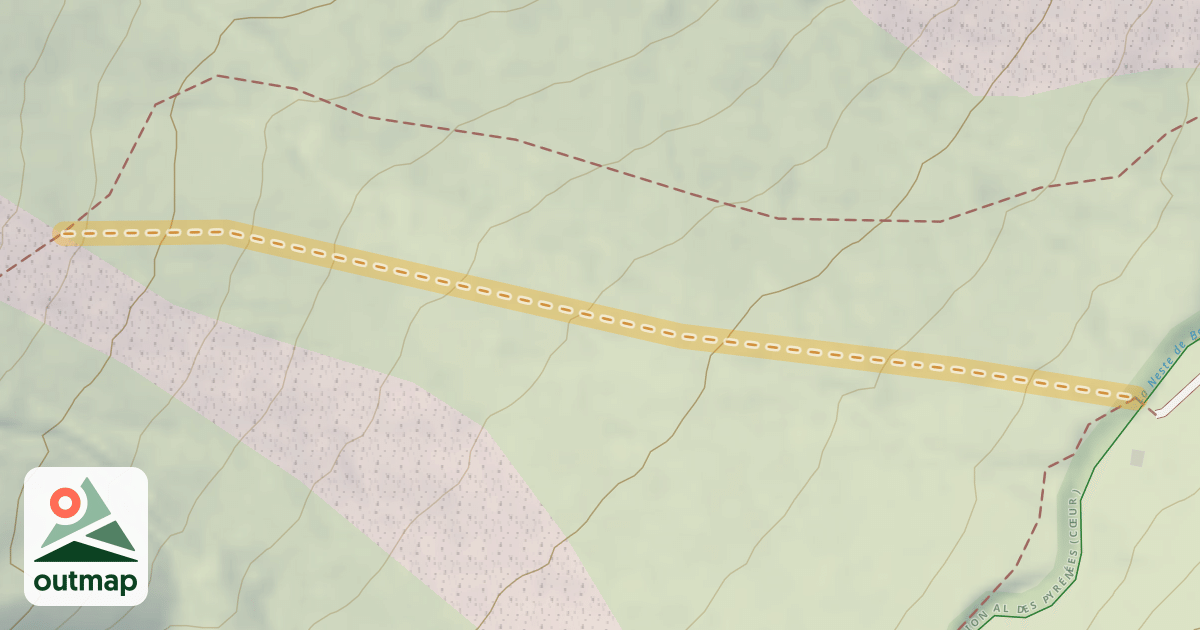 Map of Soum des Salettes Route