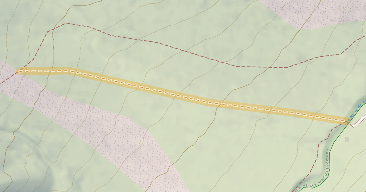 Map preview of Soum des Salettes Route