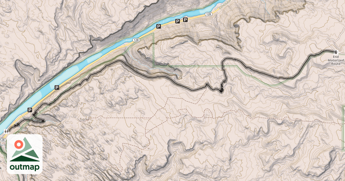 Map of Porcupine Rim Single Track