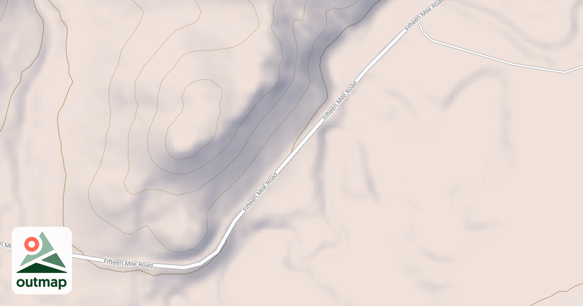 Map of FIFTEEN MILE