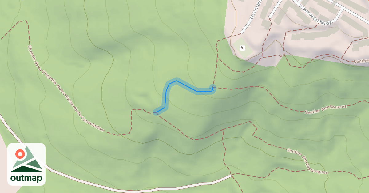 Map of Chemin du Vallat