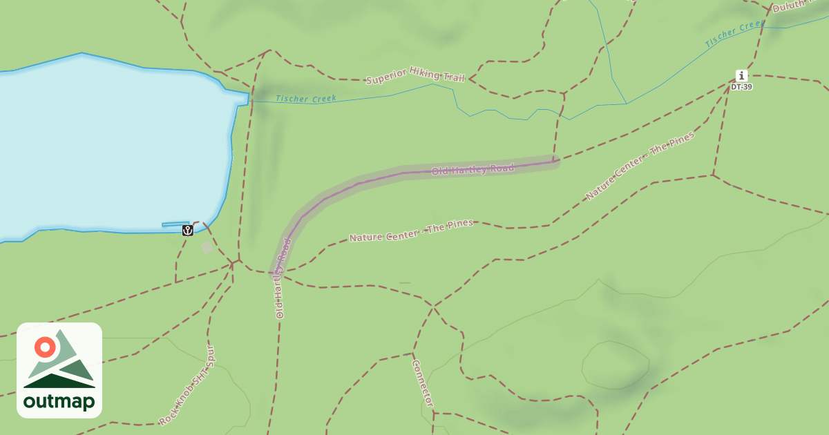 Map of Old Hartley Road