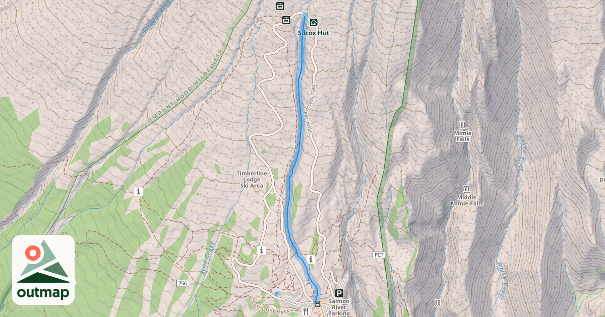 Map of Mile Canyon