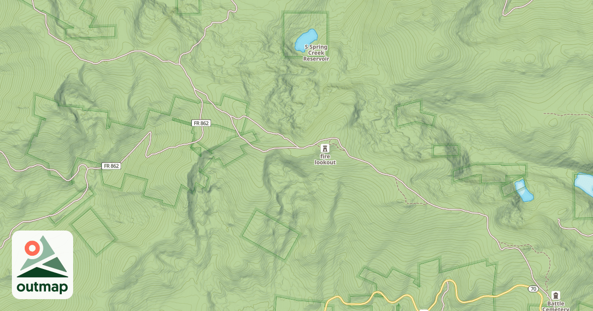 Map of CONTINENTAL DIVIDE