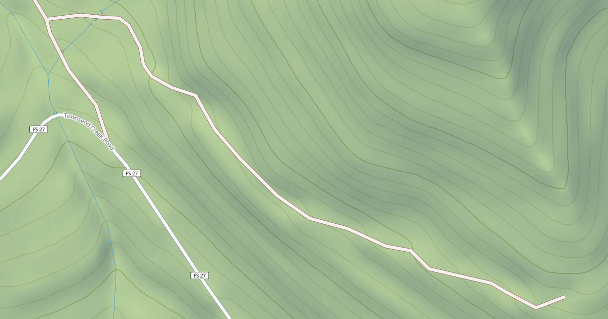 Map preview of USFS National Forest System Roads {F7210A1F-16BC-4D5E-A4DC-A10FEED58630}