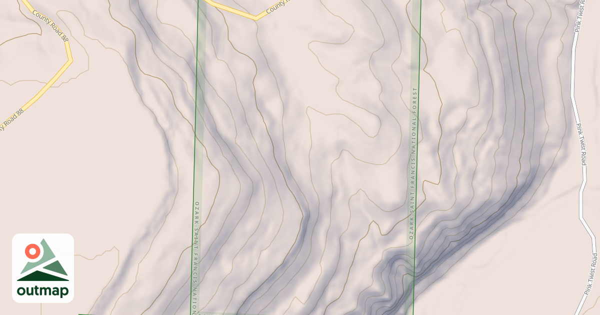 Map of USFS Motor Vehicle Use Map Roads {7ACD740F-10ED-4E5B-B72A-7813A1E802DB}