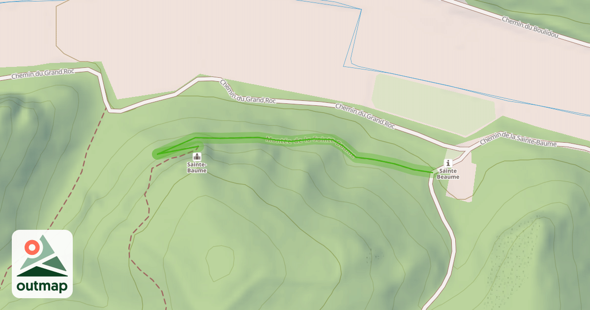 Map of Montée de la Sainte-Baume