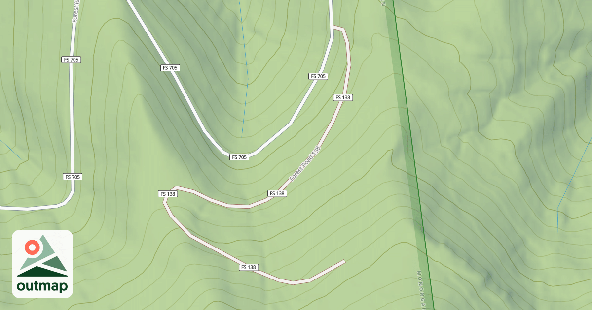Map of HICKMAN SLIDE II