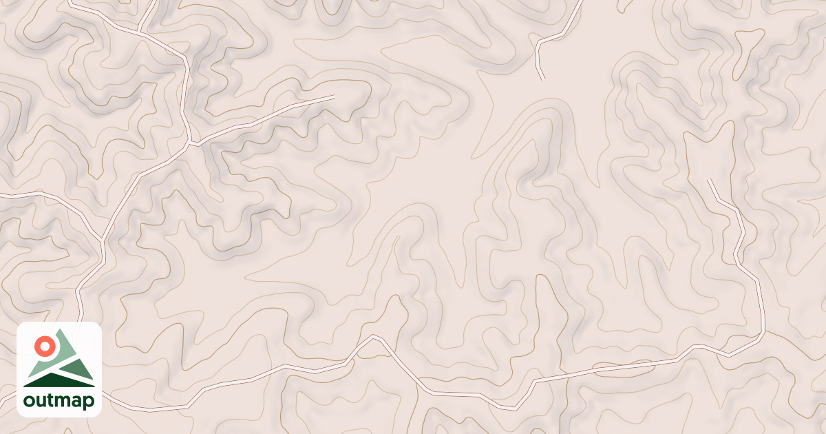 Map of L'L BRUSHY RIDGE