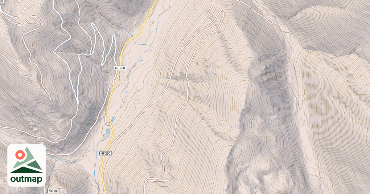 Map of PHOEBE MOUNTAIN