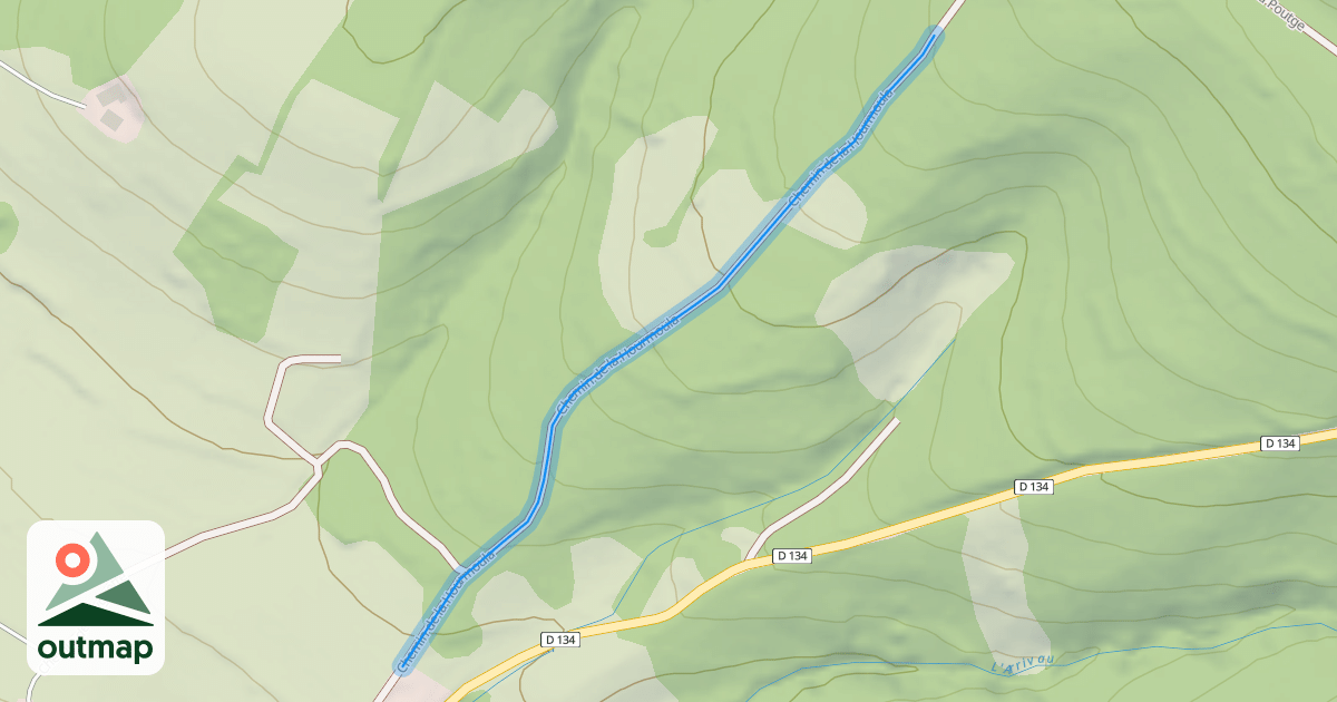 Map of Chemin de la Hourmoula