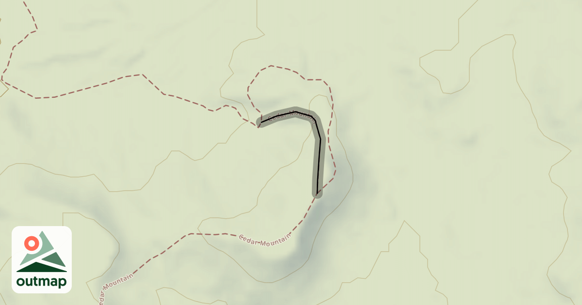 Map of Cedar Mountain Trail