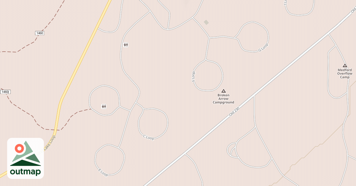 Map of BROKEN ARROW CG