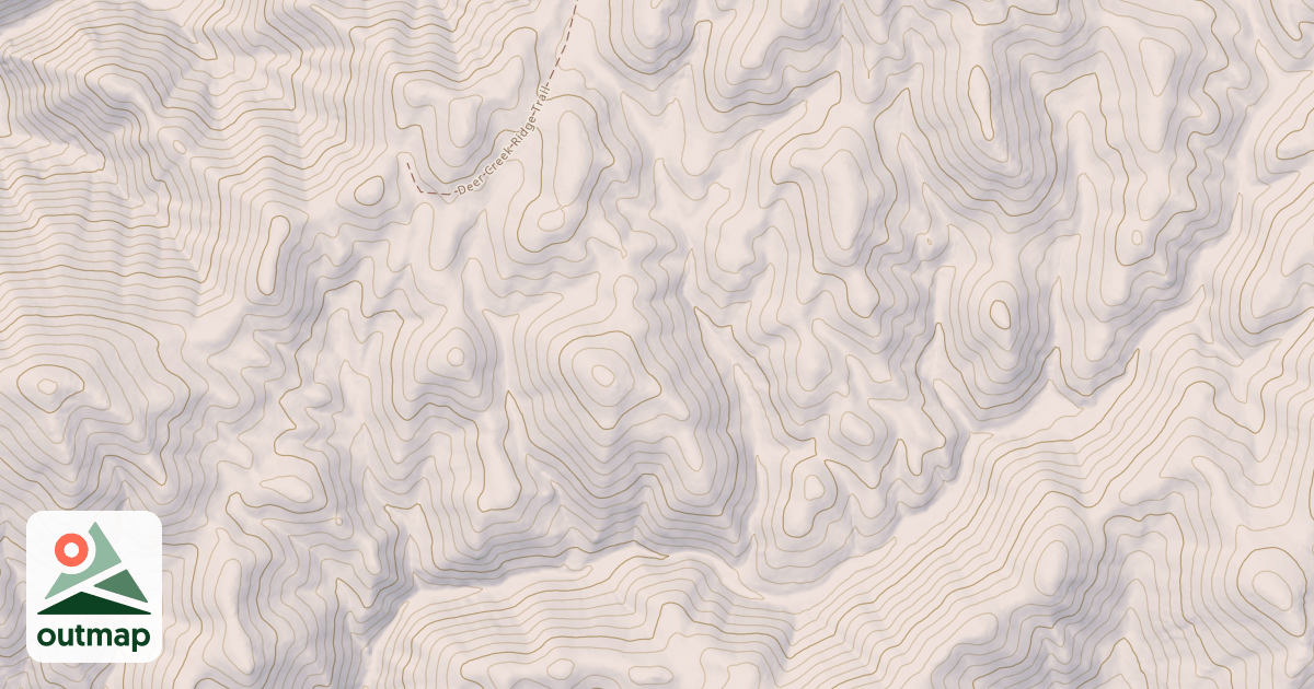 Map of S. Fork Deer Creek Connector