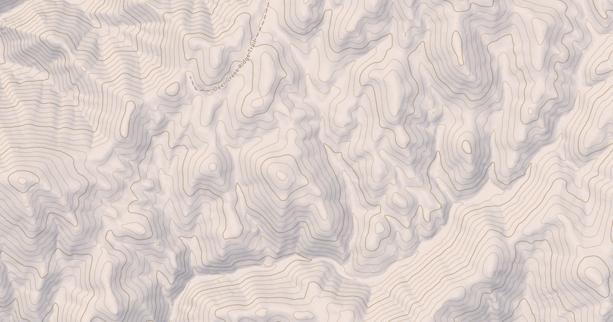 Map preview of S. Fork Deer Creek Connector