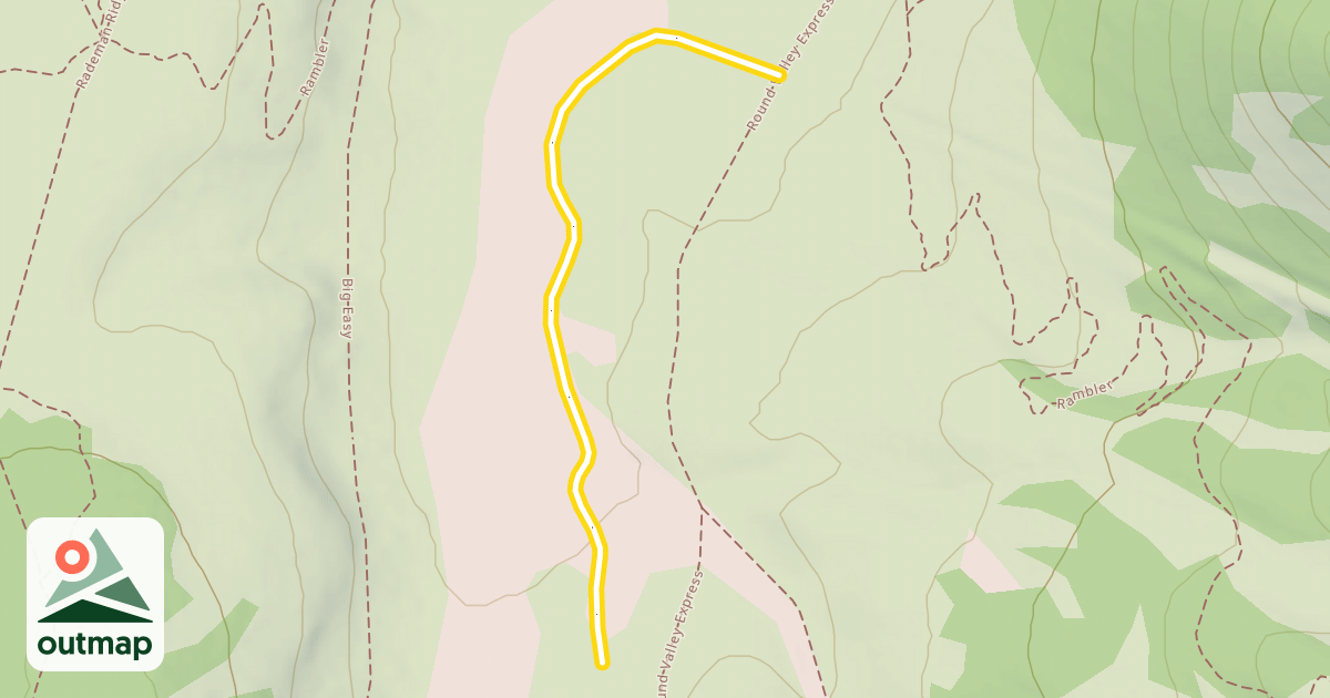 Map of Round Valley Express Nordic Trail