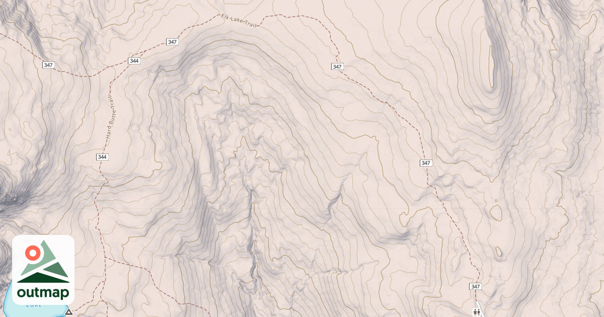 Map of Elk Lake
