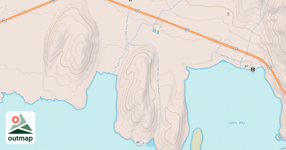 Map of CHICKEN CREEK WEST DAY USE