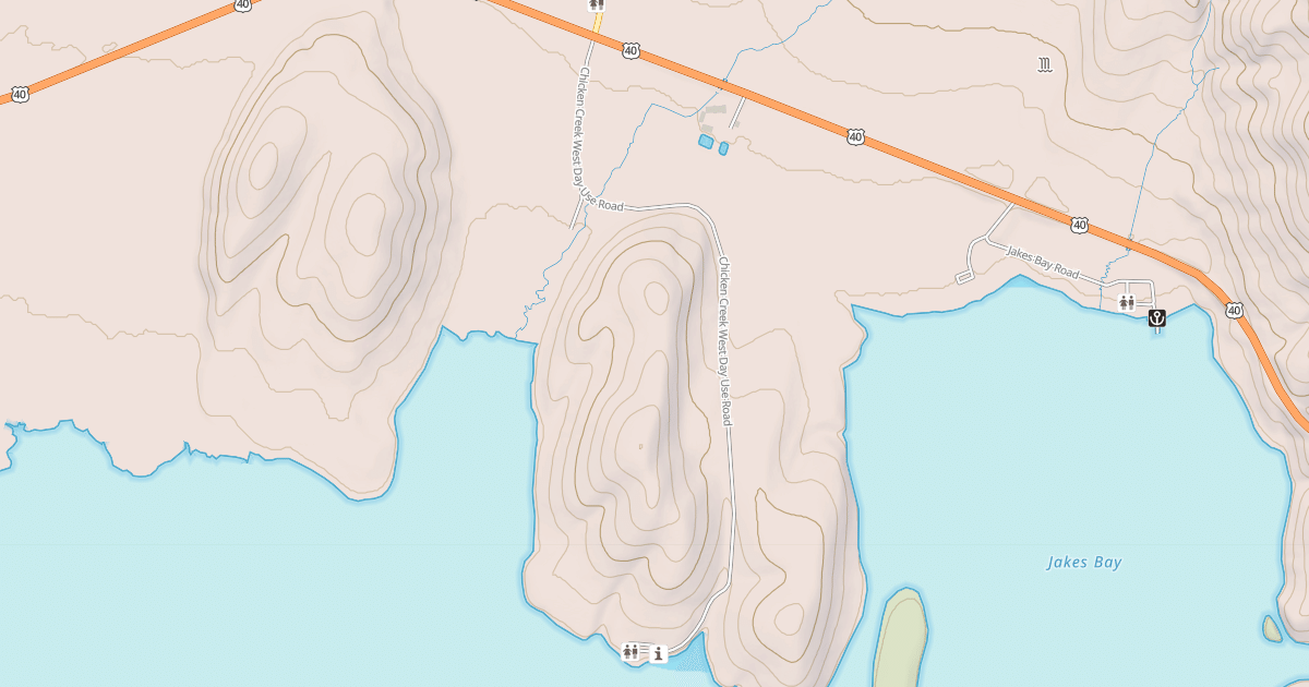 Map preview of CHICKEN CREEK WEST DAY USE