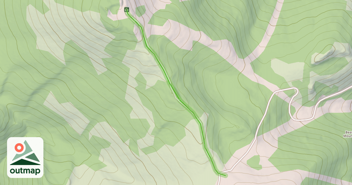 Map of Long Hollow Ridge